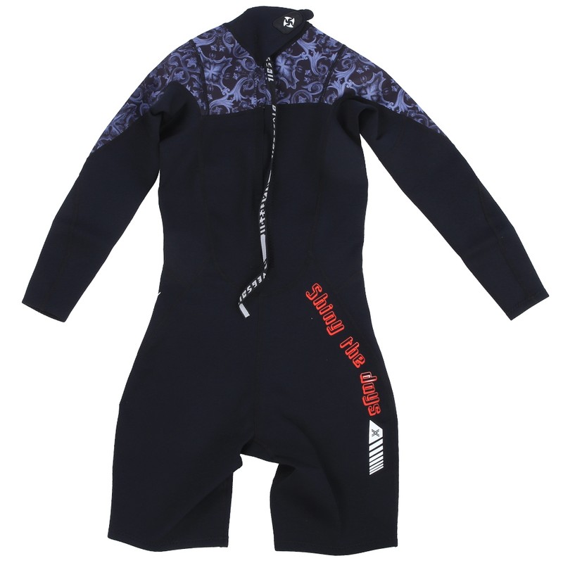 1.5MM Diving Onepiece Swimsuit Wetsuit Short Trousers for Snorkeling Surfing(Woman