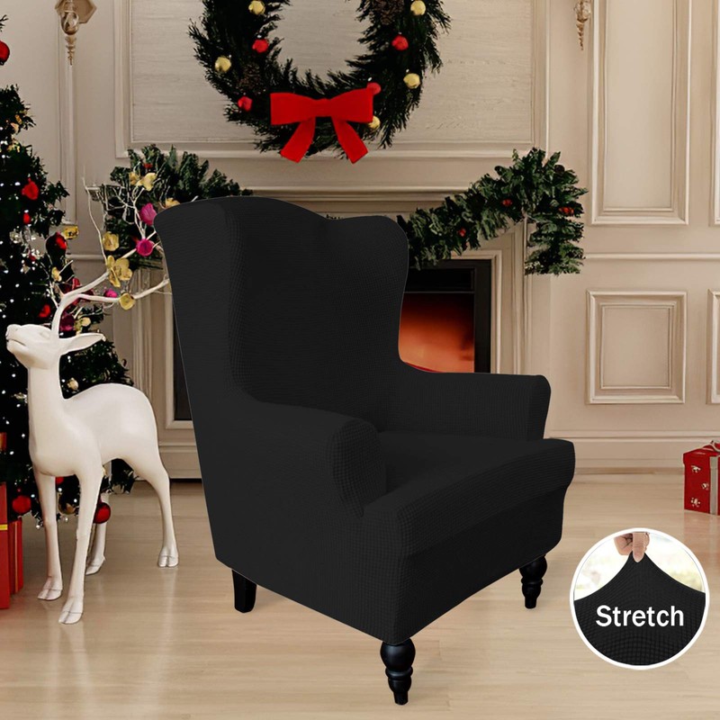 Easy-Going Stretch Wingback Chair Sofa Slipcover 1-Piece Sofa Cover Furniture