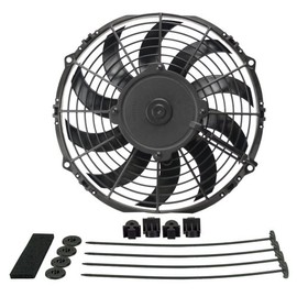Derale 16110 10" Diameter H.O. Extreme Electric Fan , Black