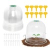 Vumdua Cloche Garden Dome, 6 Pack Plant Covers, Clear Plastic