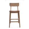 Boraam Torino Bar Height Wood Kitchen Bar Stool - Barnwood