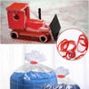 Pack of 150 Rubber Bands, Red Rubber Rings, Natural Rubber,