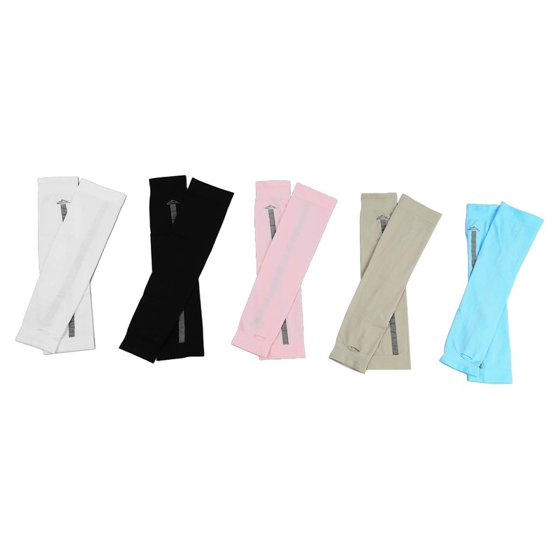 5 Pairs Ice Silk Arm Sleeves Sun Protection UV Protection