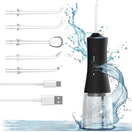 AIRROBO Cordless Water Flosser Dental Oral Irrigator Travel Teeth Cleaner Floss Pick