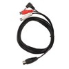 DIN 5Pin Male to 2 RCA Female and 3.5mm Cable