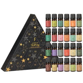 Folkulture Essential Oils Set for Diffuser for Home | Set of 24 Essential Oils | Vanilla, Rosemary, Peppermint | Fragrance Oil Scents for Gifts for Women | Wellness Gift Set