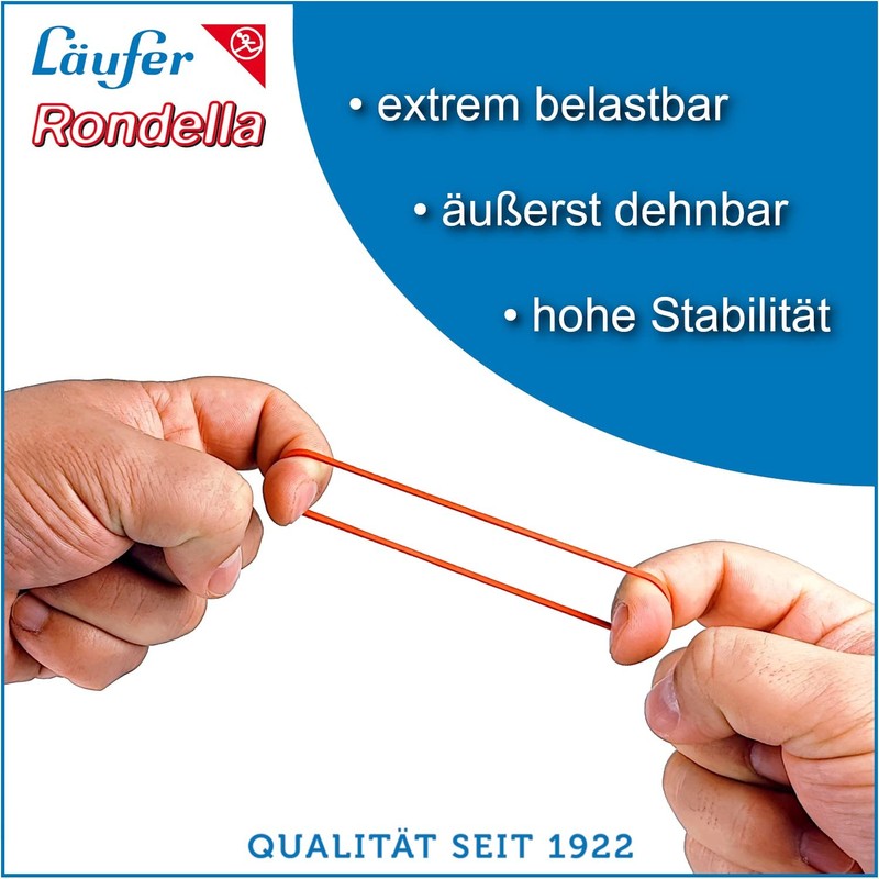 Läufer Rondella Rubber Bands 500 g Box 150x10 mm/100 mm