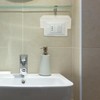ULTECHNOVO Waterproof Socket Cover 2-Gang Self Adhesive Outlet Protector for