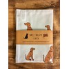 Kedunmoao Vizsla Kitchen Tea Towel - Animal Print, Cotton, 45cm