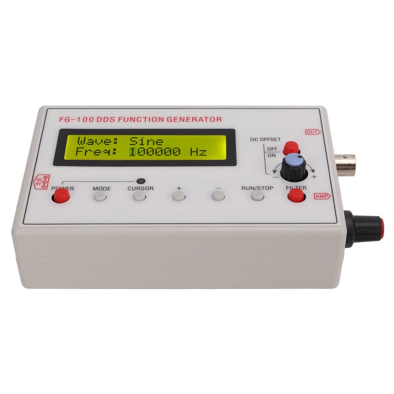 Signal Generator DDS 1Hz‑500kHz Sine 1Hz‑20kHz Square Sawtooth Triangle Wave