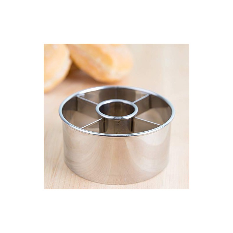 Harold Import Company Ateco 3-1/2-Inch Stainless Steel Doughnut Cutter