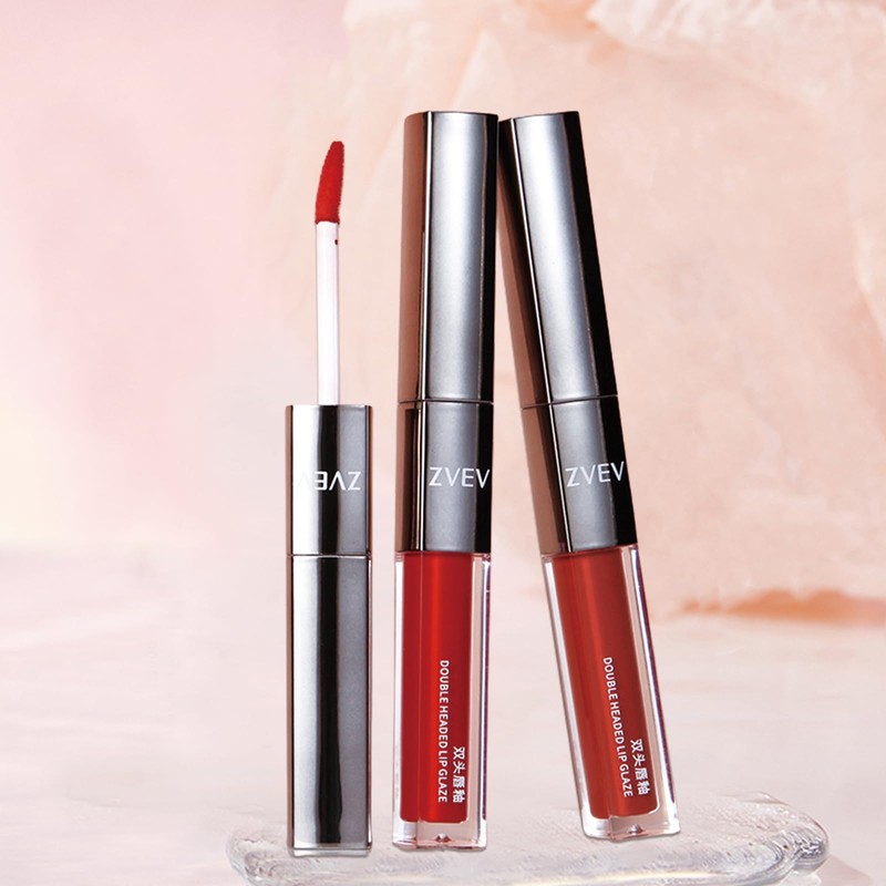 ZVEV Lip Gloss, Double Ended Effect, Lip Oil, Plumping, Dry