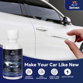 Car White Paint Touch Up Cars Scratch Repair for Vehicles, Rim High-Gloss White Paint Pen 30ML Quick Drying Automotive Scratch Repair, Non-toxic 1.5 oz Easy to Use