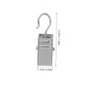 Operitacx 100pcs Clips and Hooks Heavy Duty Drapery Holdbacks for