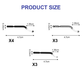 flintronic Universal Deburring Tool, Pack of 10 Replacement Blades, Metal Handle Blades, 360° Rotating Blade Cutting Tool for 3D Printers, Plastic, Aluminium (without Metal Handle)