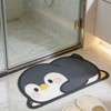 Tyrafry Cute Animal Bath Mat - Lovely Penguin Non-Slip Super