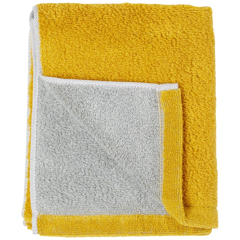 DAIRY PRAIRIE Reversible Face Towel, Mimosa/Gray, Made in Japan, Imabari,