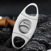 KEENSUN - Cigar Cutter, Stainless Steel Guillotine Double Blades and