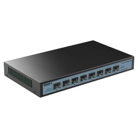 SODOLA 8-Port 10G Web Managed Switch,8X10G SFP+ Ports, Link Aggregation/QoS/VLAN/IGMP, Wall Mounted Fanless 10Gb Multi-gig Network Switch