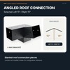 3 Piece Slanted Roof Pergola Bracket Set for 4x4 Posts,