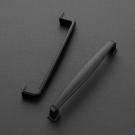 Ravinte 10 Pack Solid 5 Inch Kitchen Cabinet Handles Matte Black Cabinet Pulls Black Drawer Pulls Kitchen Cabinet Hardware Kitchen Handles for Cabinets Cupboard Handles Drawer Handles
