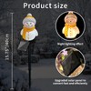 ZHAOFUBAO Solar Snowman Lights Decorations 2Pcs Outdoor Snowman Stanta Ornament