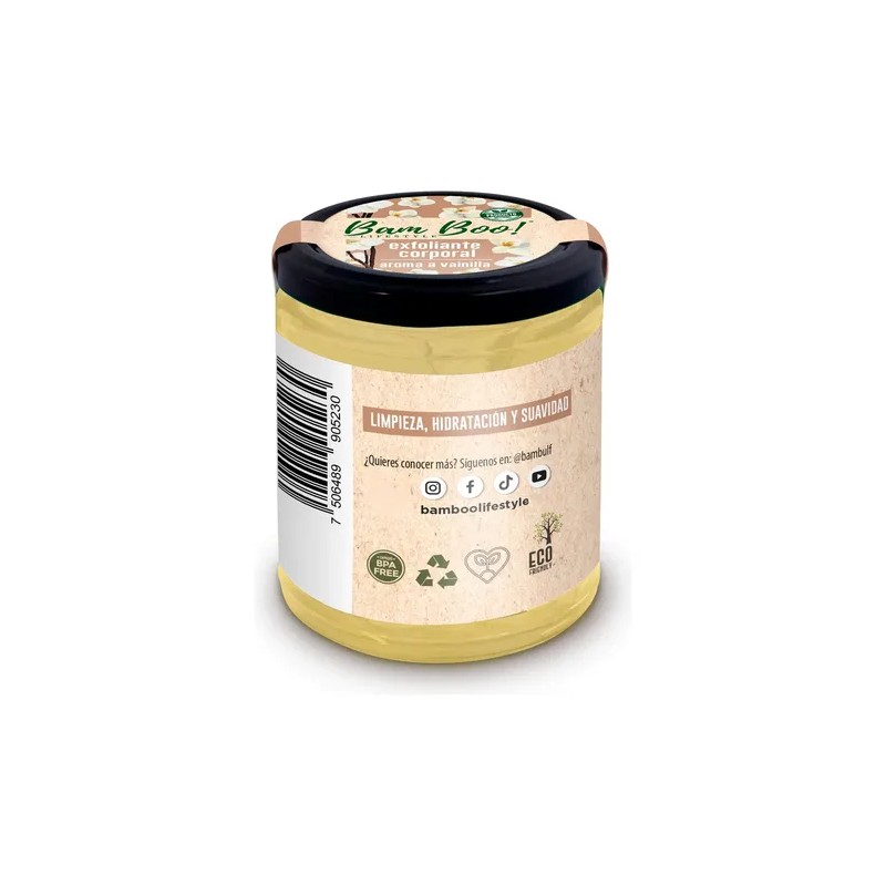 Exfoliante Corporal Base Aceite Aroma Vainilla 250g Bam Boo!