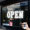31'' x 11" Large LED Open Signs for Buisness, Remote