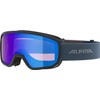 Alpina Scarabeo S Q-LITE Mirrored, Contrast-Enhancing OTG Ski Goggles with