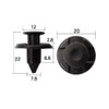 Boston BC5276 Automotive Parts Push Rivets Black 10 per Bag