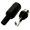 Aerzetix: 5 x RCA Female Connector Black for Soldering C19518