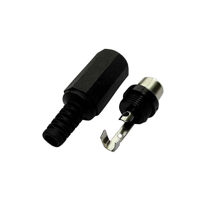 Aerzetix: 5 x RCA Female Connector Black for Soldering C19518
