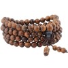 Mookaitedecor elastic wood bracelet with 108 beads, Buddhist, Tibetan prayer