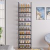 OYREL Sturdy Metal Shoe Rack Organizer,Narrow Shoe Racks for Closets,