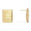 Mesurely 14K Gold Plated Irregular Stud Earrings for Women, Lightweight