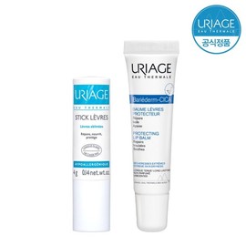 Uriage SET 유리아쥬 스틱레브르 오리지널 4G (립밤) + 시카 레브르15ML(립 에센스) 기획 SET Uriage Stick Levres Original 4G (Lip Balm) + Cica Levres 15ML (Lip Essence) Set