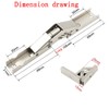 2 Piece 90 Degree Folding Hinge Hidden Bracket Hinge for