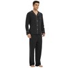 U2SKIIN Mens 100% Cotton Pajama Set, Soft Long Sleeve Pajamas