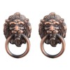 Lion Head Knobs Pull Dresser Drawer Cabinet Door Ring Head