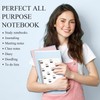 Resurhang 4 Pack Coquette Preppy Bow Notebook, A5 Aesthetic Spiral