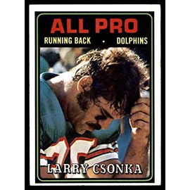 1974 Topps # 131 All-Pro Larry Csonka Miami Dolphins (Football Card) EX Dolphins Syracuse