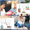 Landical 20 Pcs Florida Keychains Souvenirs Silver Metal Keychain American