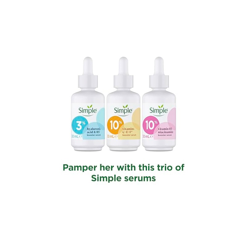 Simple Booster Serum Collection 3 piece Gift Set with a