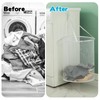 3 Pcs Hanging Laundry Hamper, Collapsible Mesh Laundry Baskets Foldable