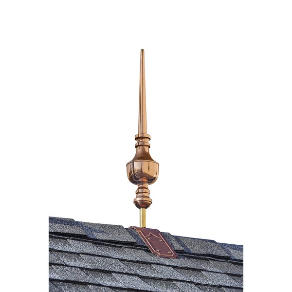 Good Directions 742T 27" Victoria Pure Copper Decorative Roof Mount Finial