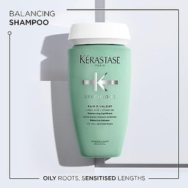 Kérastase Shampoo for Oily Scalp and Damaged Lengths, Balancing and Clarifying Hair Bath, Bain Divalent, Spécifique