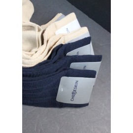 NAVY 6 pair 10-13 Knee high Socks Men's  Over the Calf Cotton Socks Navy Kahi sz6-12