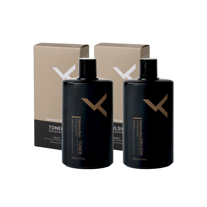Bazzi Homme Signature Black 2-piece set (toner + emulsion) /