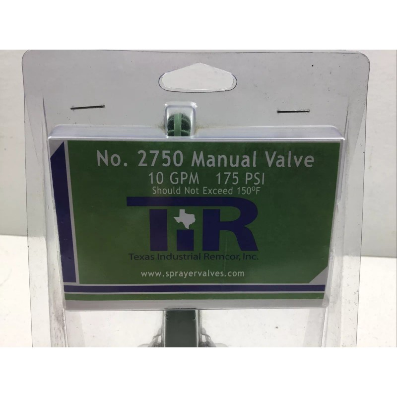 Texas Industrial Remcor TIR 2750 2-Way Manual Valve 10 gpm
