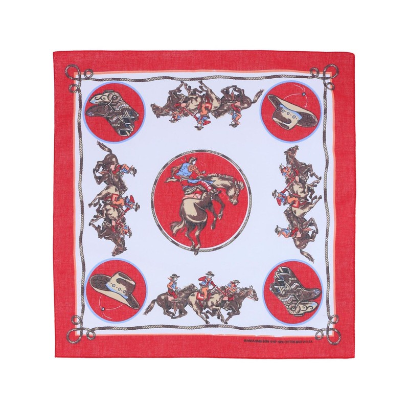 CTM® Rodeo Cowboy Bandana, Red